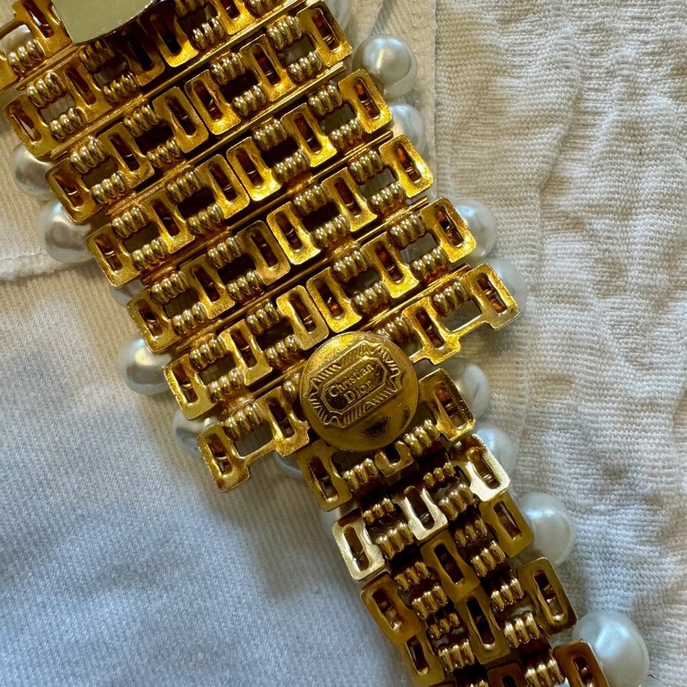 Vintage Dior Pearl Belt - Picture 2 of 3